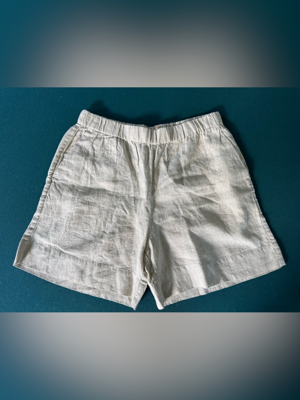 Faherty Laguna Linen Bayview Short Flax Size Medium NWT